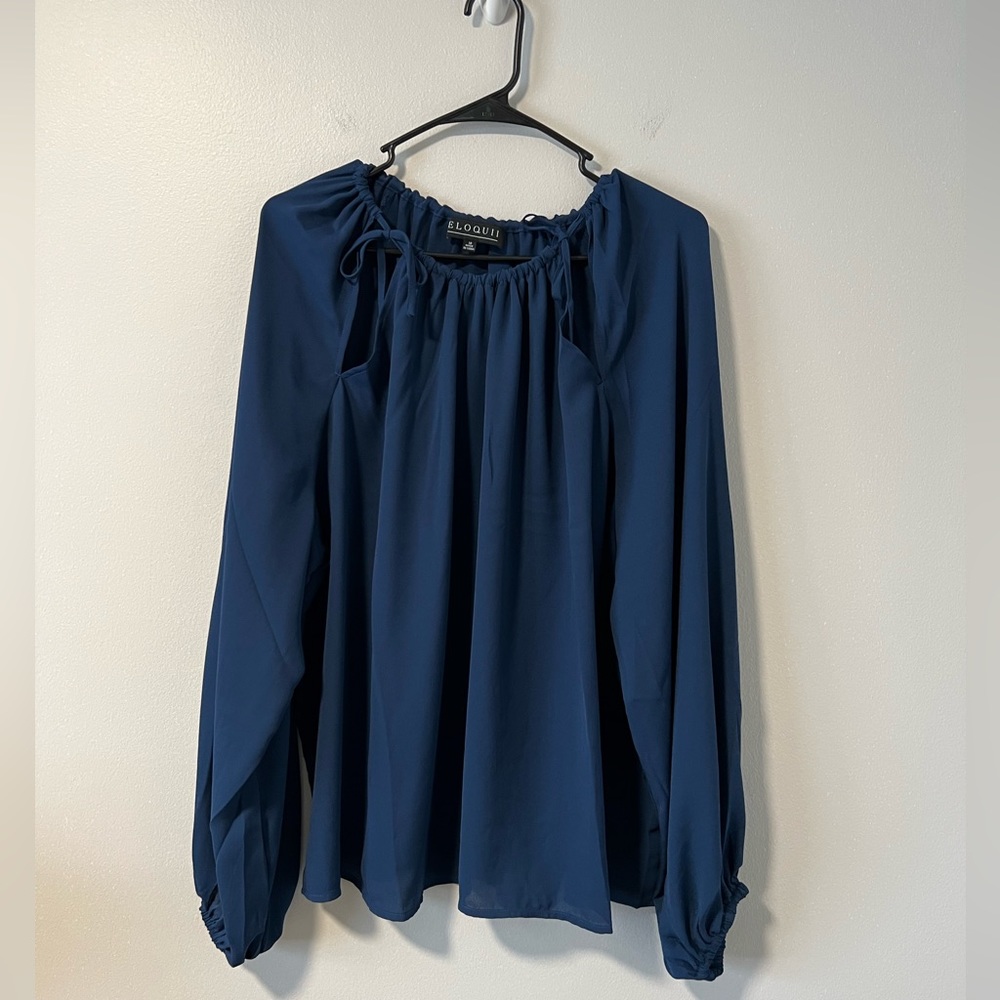 Eloquii Long Sleeve Blouse